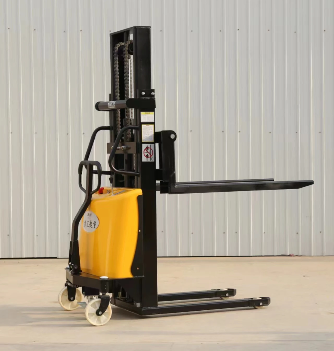 Stacker Arcade Game Machine Semi Electric Walking Semi-Electric Stacker 1T*1.6M