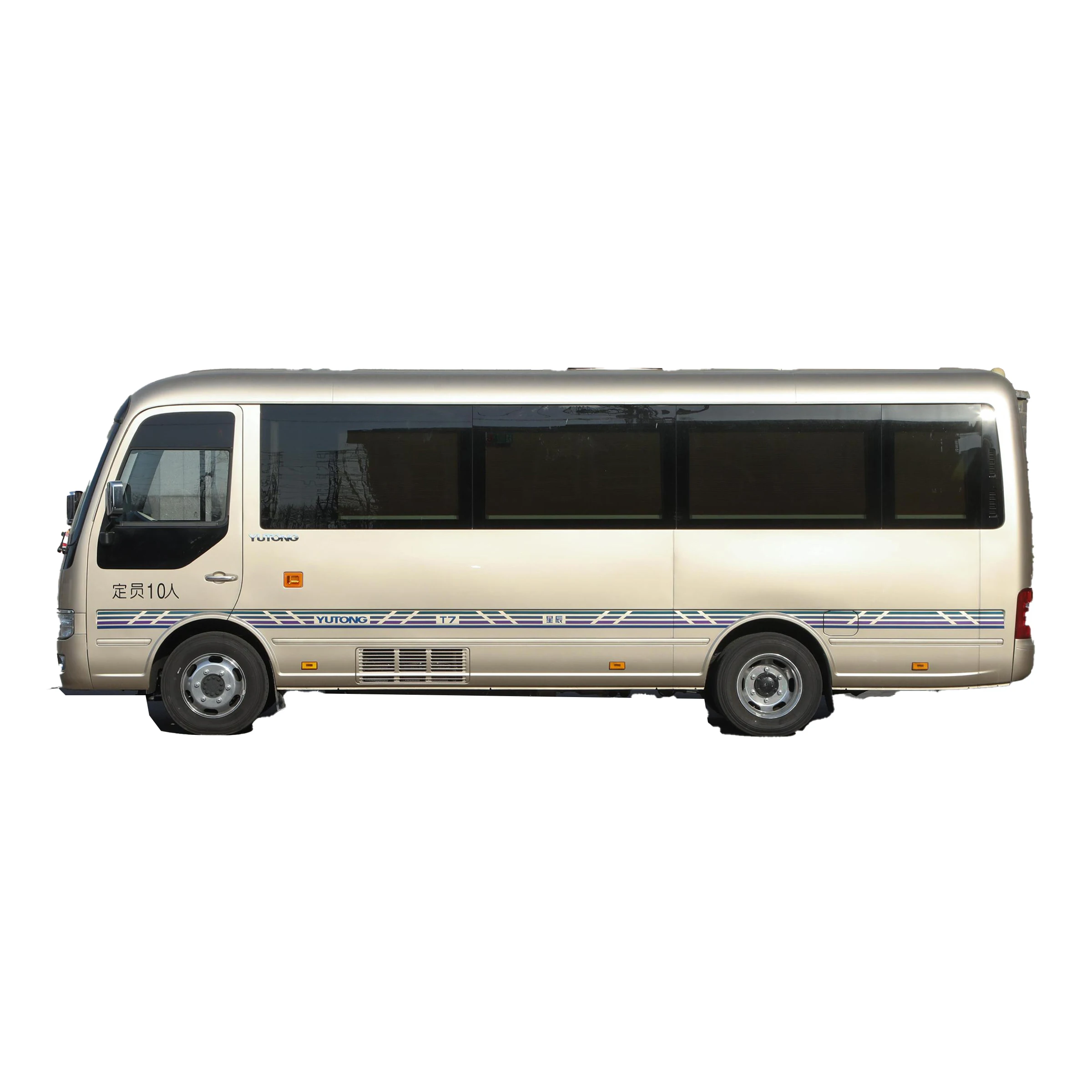 Chinese Used Mini Bus Yu-Tong T7 Customized Star Version 3.5T 313hp V6 10 Passengers Coach Bus 2024 Hot Used Buses For Sale