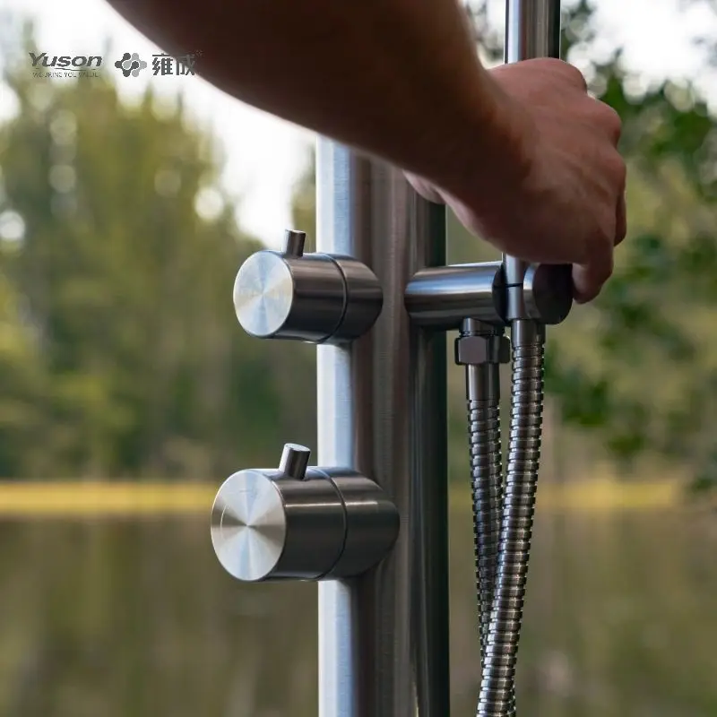 YUSON YS78642B Bestseller Stain proofing stainless steel 304 outdoor shower garden pool baby shower sets
