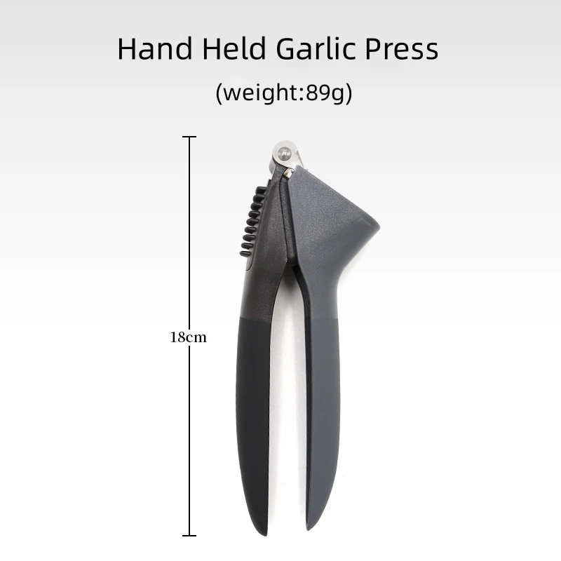 Garlic Press, Stainless Steel Garlic Mincer with Ergonomic Grip Handle, professional garlic squeezer for Camping