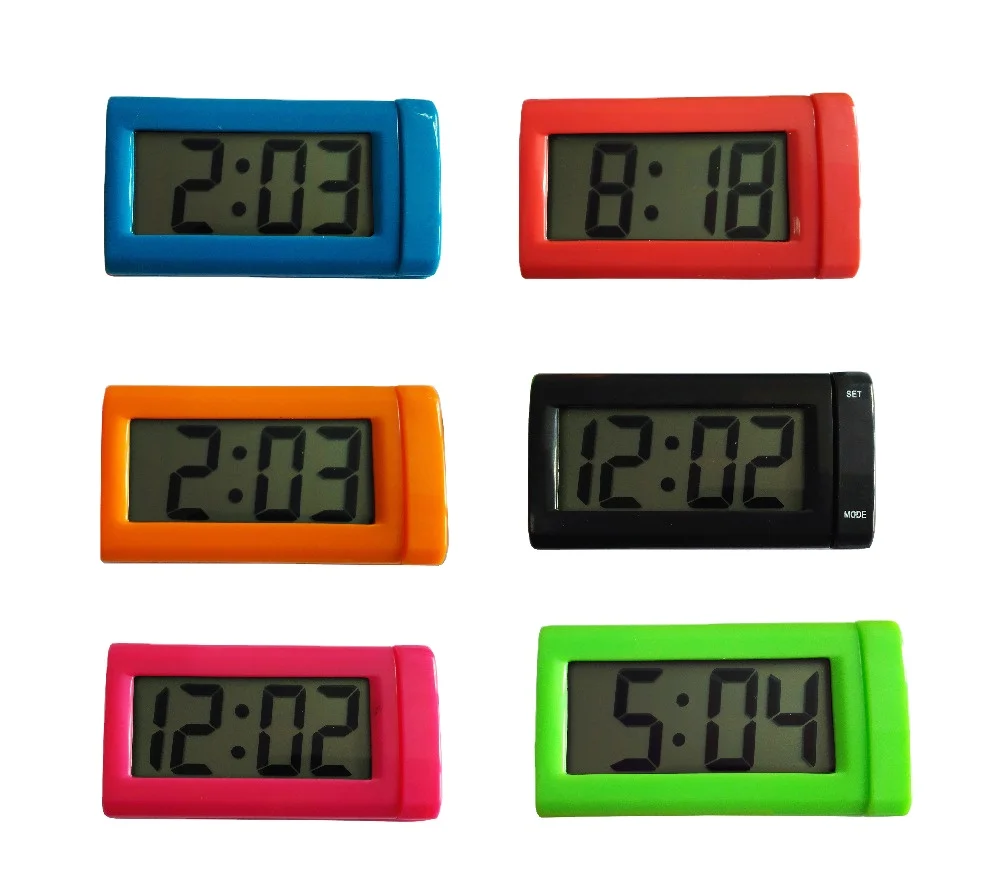  ЖК-дисплей автомобильные часы с 3M наклейкой цифровые мини-часы