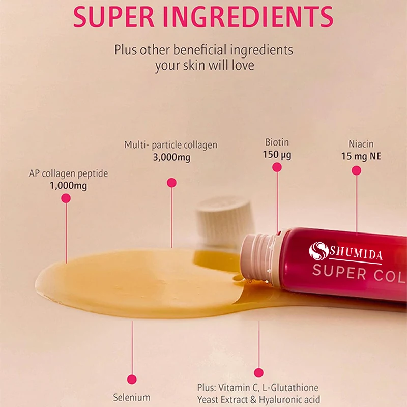 Custom Dietary Supplement Collagen Oral Liquid Drink Collagen Peptide Drink Collagen Drink For Skin Whitening