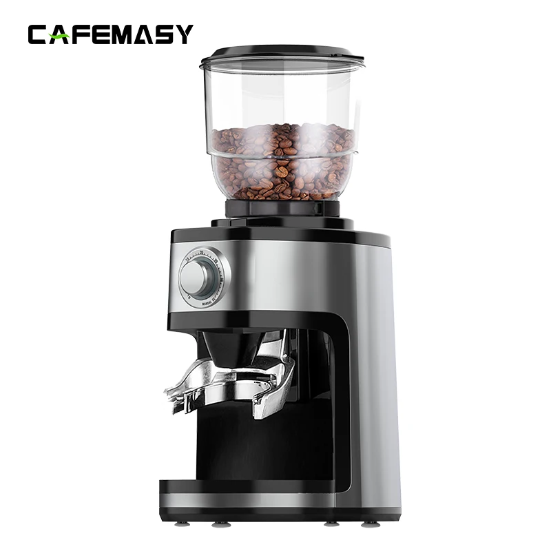 Portable Electric Coffee Bean Grinder Stainless Steel Burr With Porta Filter Holder conical burr coffee grinders milling