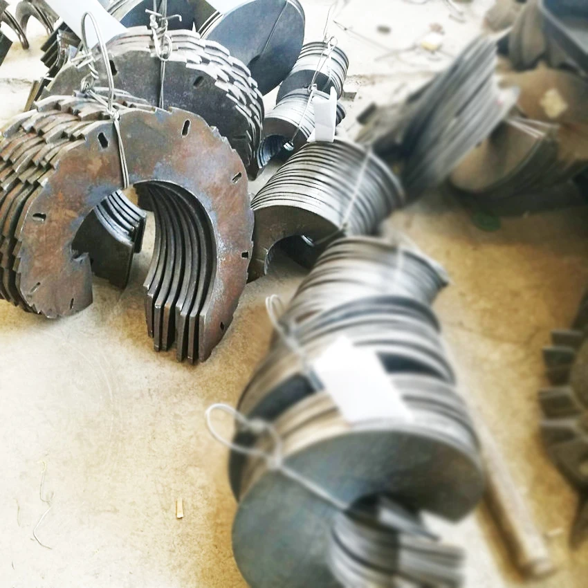 Manganese steel helical blade, screw conveyor parts screw blade supports customization Continuous Helical Blade