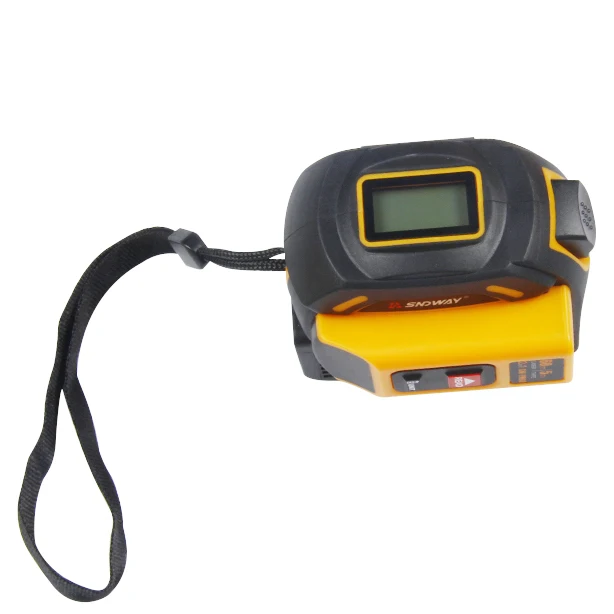 New 2 in 1 60m  Laser Measuring tape Mini Steel Retractable laser Tape Measure 5m with self locking