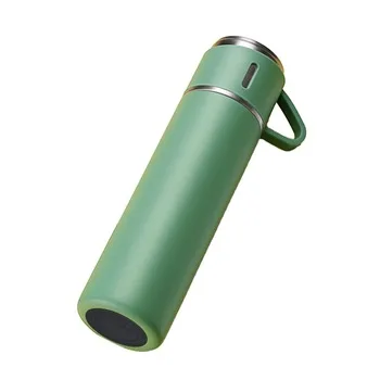 Business 450ml Gift Box Set Business Cup Stainless Steel Thermos Cup One Cup Flasks Water Bottle With 3 Lids