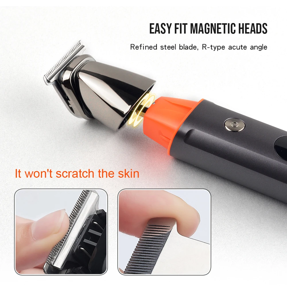LiLiPRO 5 IN 1 Electric Hair Clipper Barber Razor Shaver Beard Men Shaving Machine Cutting Nose Body Facial Hair Trimmer