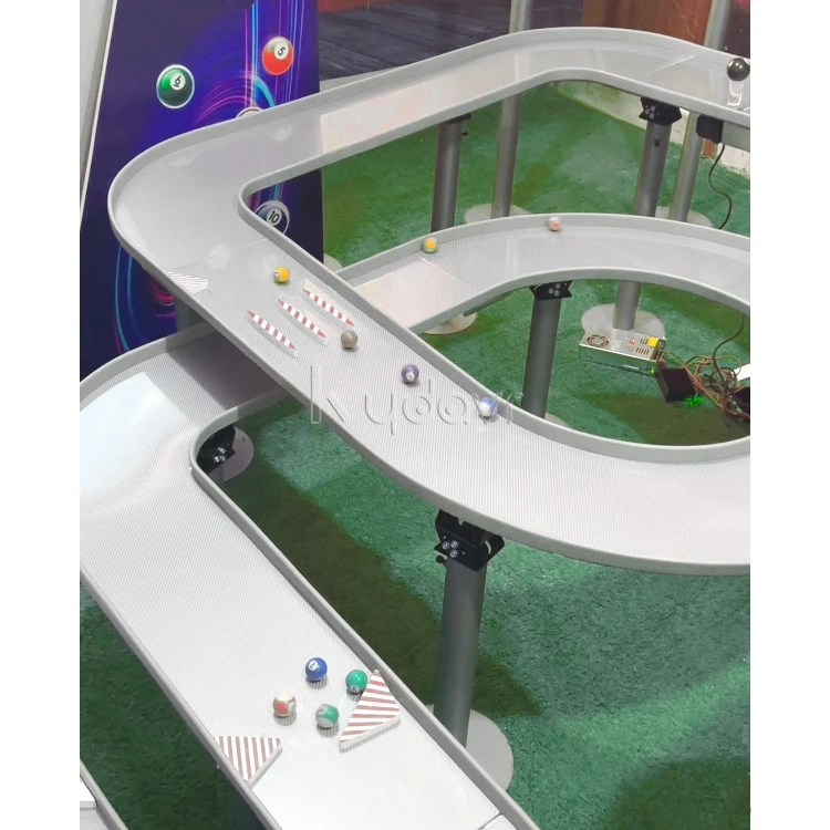 Fubeca diy custom billiard marbles pinball rolling bead rally maze run racing game F1 car simulation tournament marble track