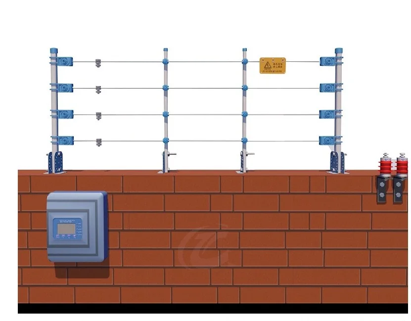 Quality pulse electric fence perimeter security safety protection alarm system with high voltage 4-7.5KV