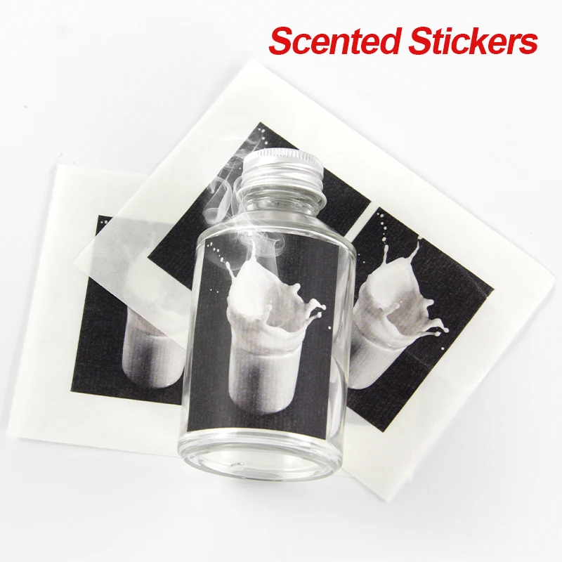 Custom Fruit Flavour Stickers Scented Sticker Fragrance Scraping Label Reward Scratch And Sniff Adhesive  Vinyl  Stickers