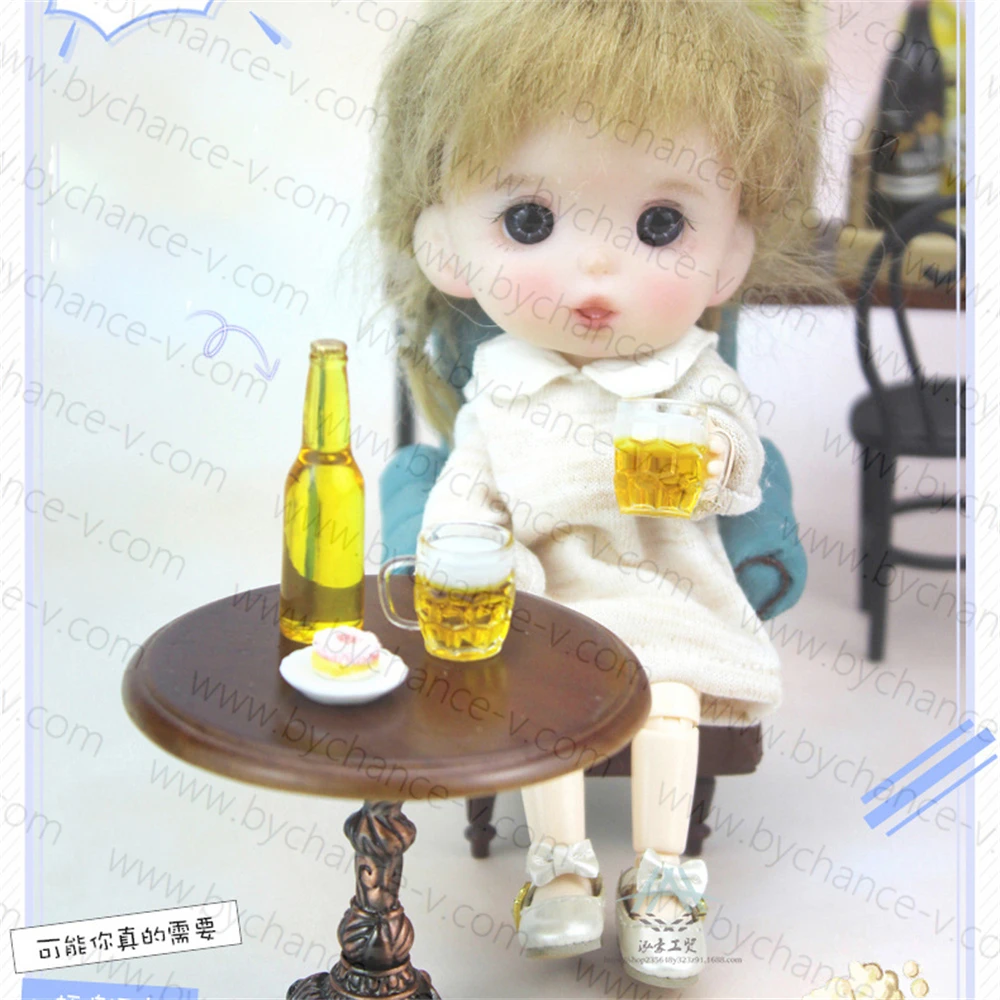 wholesale DIY accessories tiny food toy miniature beer mug dollhouse supplies girls accessories pendant charms