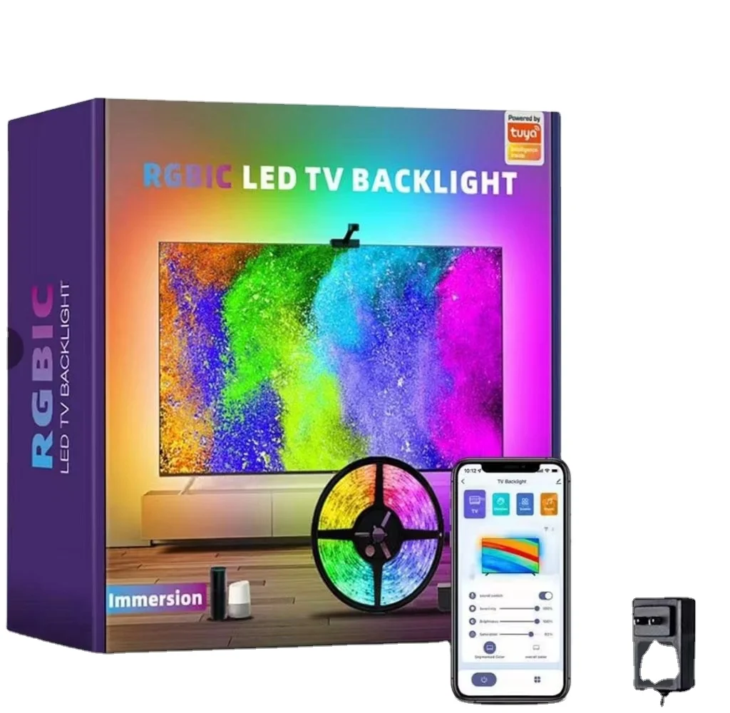 tripod Tuya Smart App Remote Control Rgb Led Sunset Light Projection Lamp Ambient Hd-mi 2.0 Smart Strip Light Tv Backlight Whole