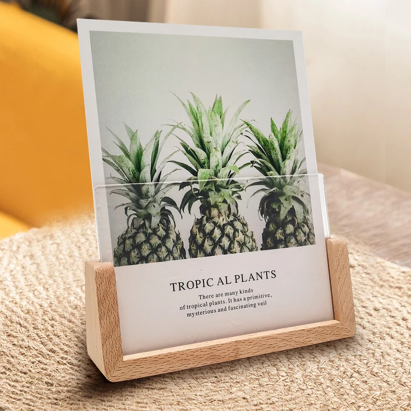 High Definition Rustic  Wooden Photo Frame with Free Acrylic Glass Cover