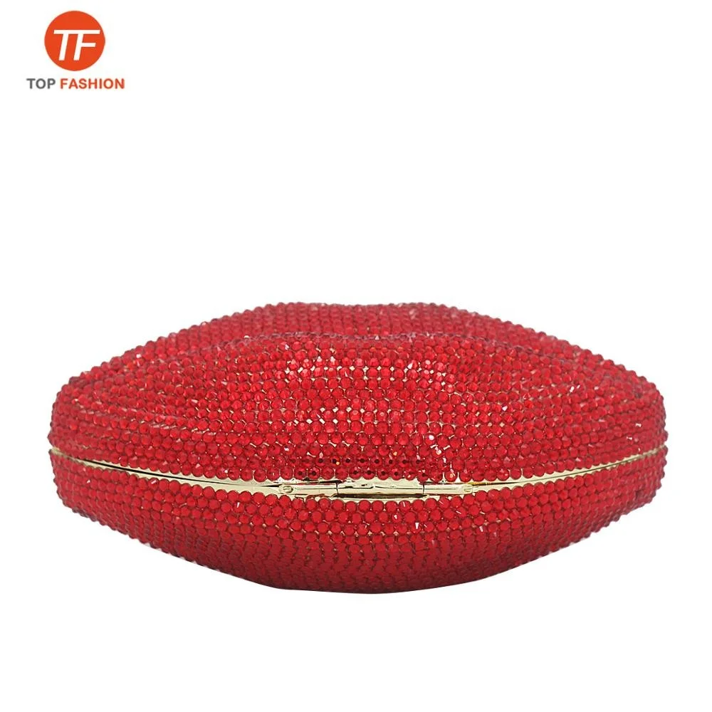 Diamond studded Pattern Clutch Crystal Party Bag Red Lip Wedding Purse Clutches Women Evening Bag