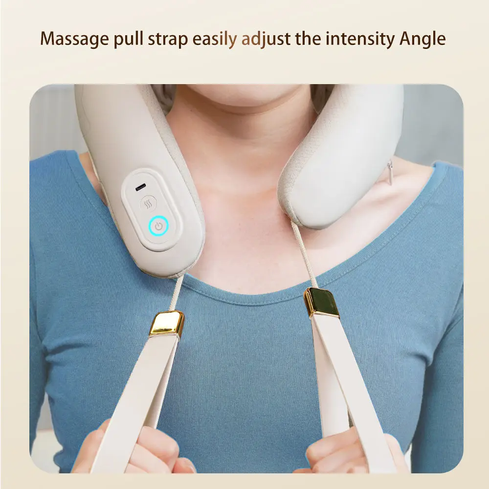 Hot selling products online Skin-friendly material Relieve cervical discomfort Hot compress function Neck massager