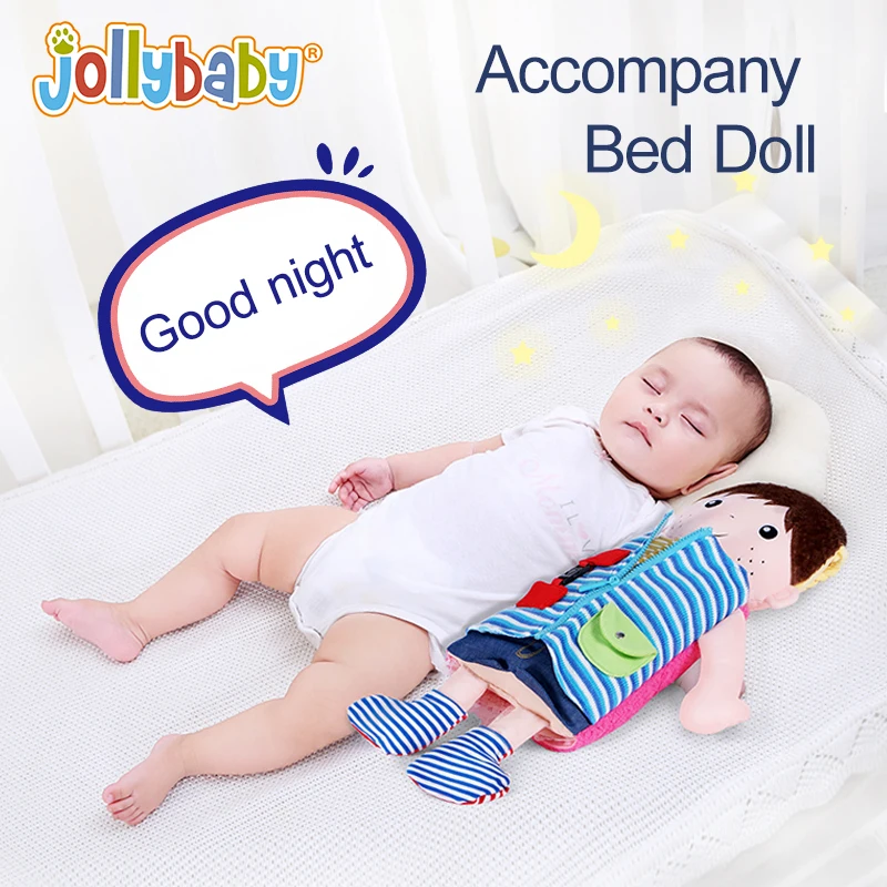 Jollybaby 2 в 1 двухсторонние Игрушки для мальчиков и девочек детские игрушки занятые дошкольными жизненными навыками тканевая застежка Детская кукла обучения