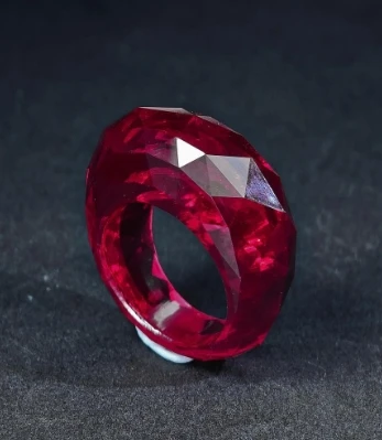 Customize Unique Pure Ruby Rings Big Size Carat 80CT 100CT Lab Grown Ruby Sapphire Paraiba Synthetic Diamonds Ring for Men