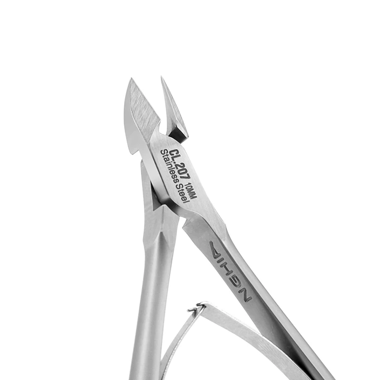 Manicure Podiatry Instruments Professional Good Quality Best Selling Nail Pliers Stainless Steel Curved Handle Finger Toe Nipper