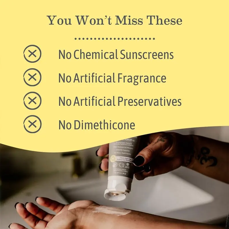 OEM Pregnancy Mineral Sunscreen Lotion SPF 40 Contains Organic Argan and Red Raspberry Seed Oil 3 oz