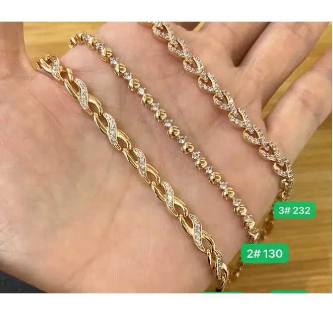 212 xuping Jewelry Factory Promotion Exquisite Affordable Fashion Luxury Dubai 24k 18k Gold-plated Bridal Bracelet
