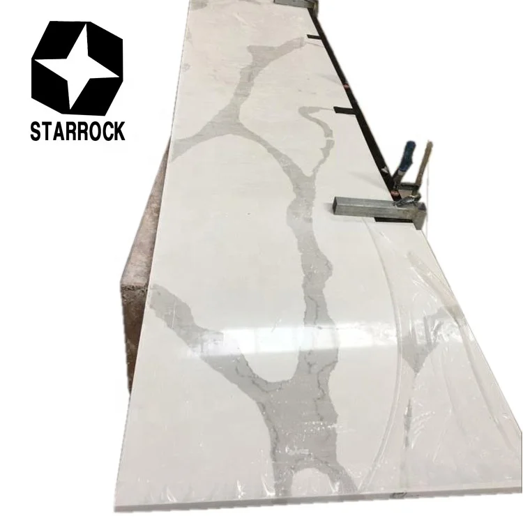 
Artificial Quartz Stone Calacatta White Quartz Countertop 