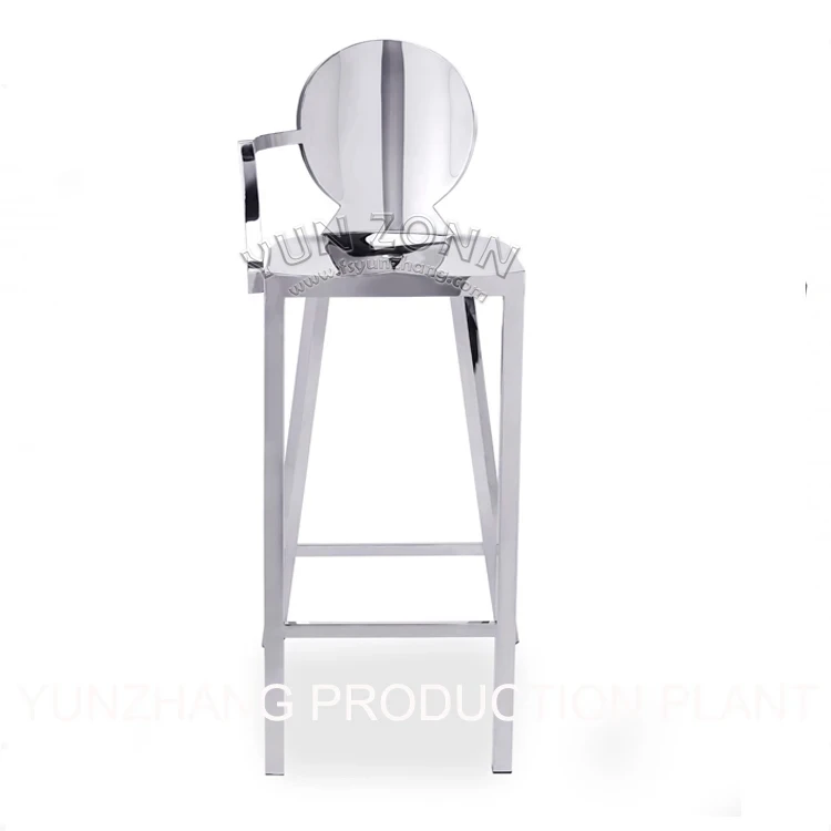 Modern Gold Stainless High Bar Stool and Dining Chairs Home Furniture for Restaurant Hotel and Living Room for Nightclub