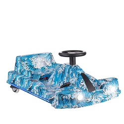 3 wheel electric drifting scooter ride on car running kart for kids