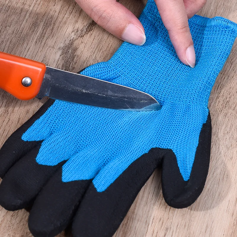 Kids garden gloves safety abrasion resistance protective level 5 industrial cut resistant gloves