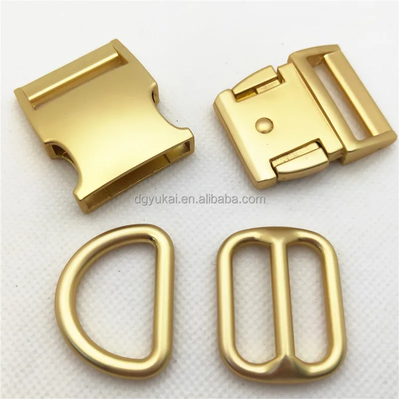 10/15/20/25/32/38/50mm High quality luggage metal buckle with side release buckle and Tri glide