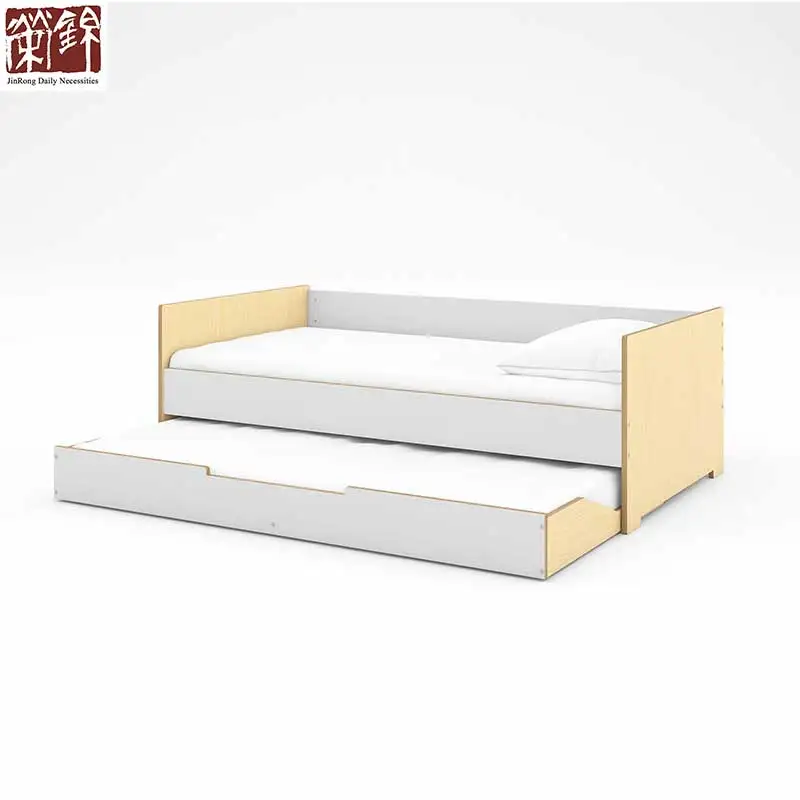 Wooden kids bed product birch plywood kids furniture children trundle bunk beds