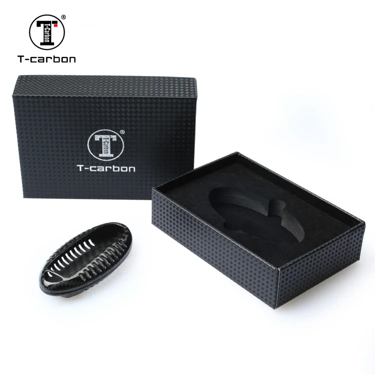 T-carbon Key Case Black For Nissan Car Key Case Cover Carbon Fiber Auto Parts Key Cover Factory Sales