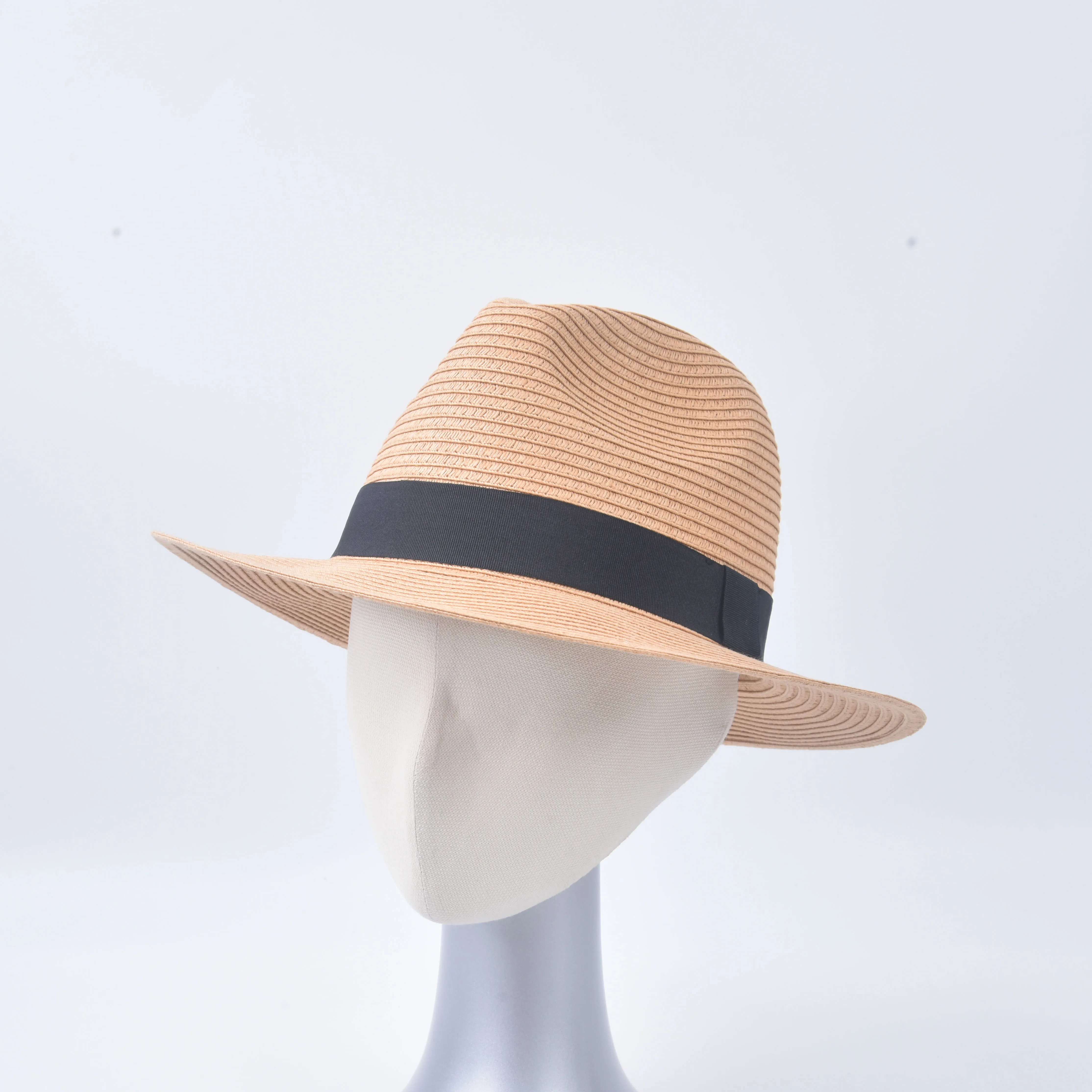 2023 соломенная шляпа в британском стиле с плоским верхом