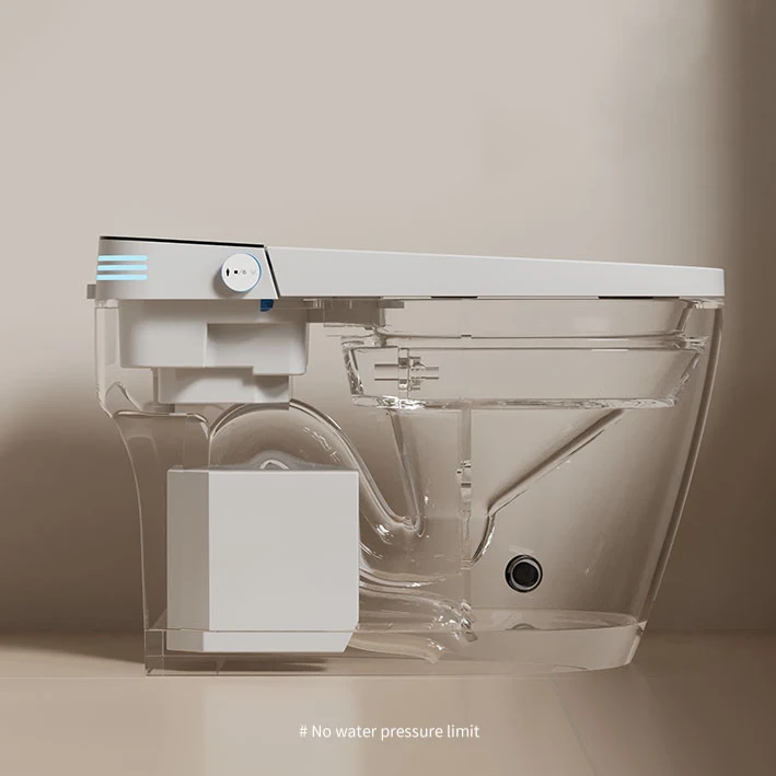 Modern automatic sanitary ware auto open flush intelligent wc commode bidet toilet P trap bathroom wc smart toilet