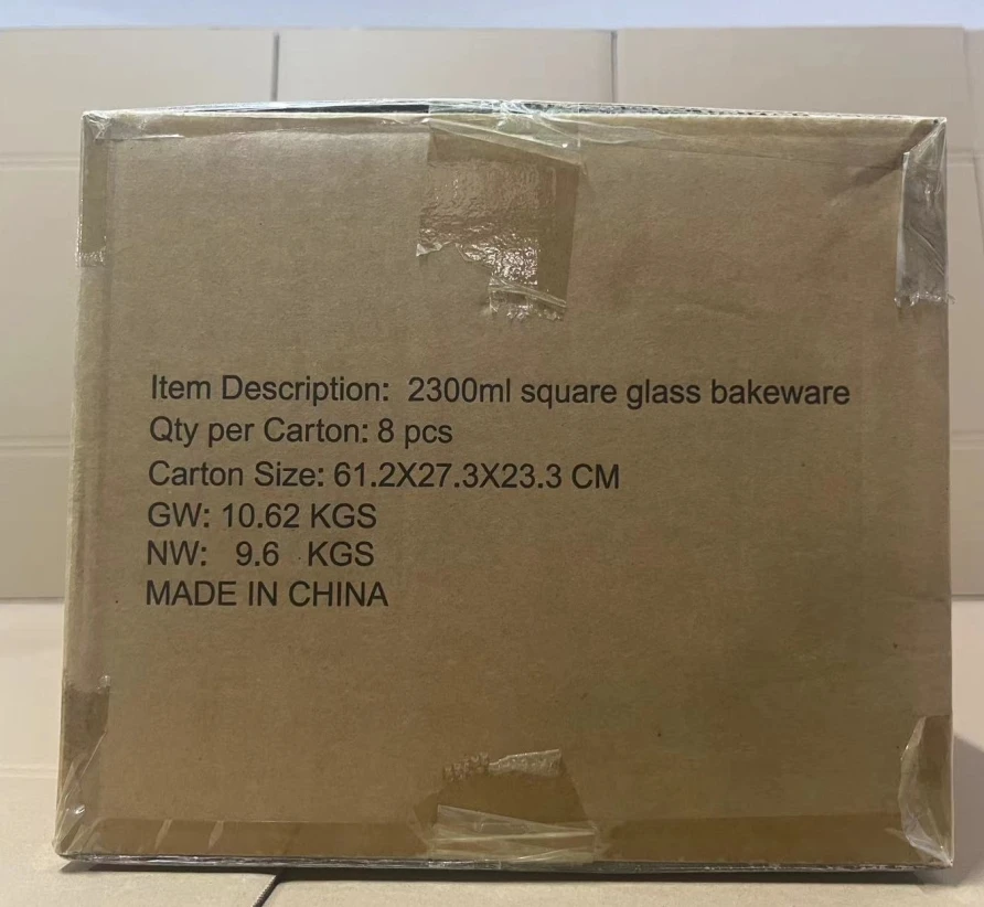 In Stock Products 2300ml wholesale glass borosilicate baking dishes glass borosilicate baking plates