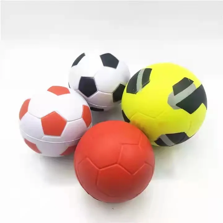 Eco-friendly Custom Logo PU Foam Football Shape Stress Ball