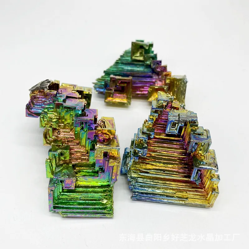 Bismuth Ore Bismuth Crystal Crystal Seven-color Metal Crystal Small Ornament Ornament