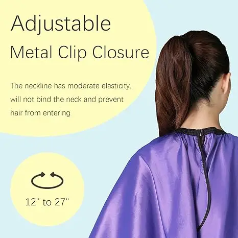 Customized Hair Cutting Gown Cape Hairdressing Hairdresser Salon Barber Apron Haircut Gown with Snap Barber Apron