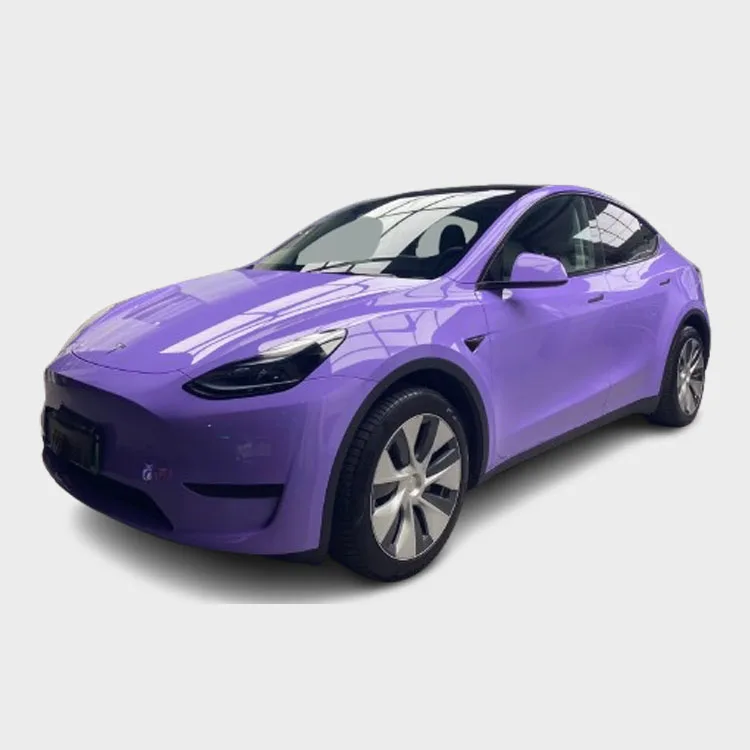 5X59FT Car Wrapping Material Super Gloss Crystal Lavender Purple Anti Scratch Film For Cars