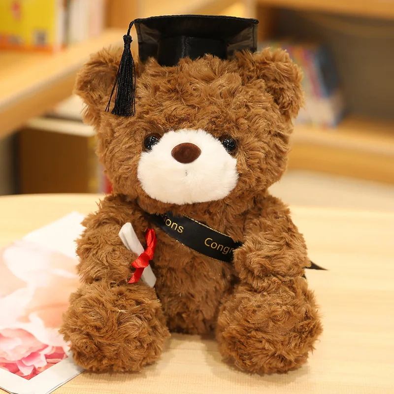 Graduation Season Teddy Bear Stuffed Animal Toys Bear Plush Toys Gift For Kids Girlfriend Teddy Bears Stuffed Doll Christmas