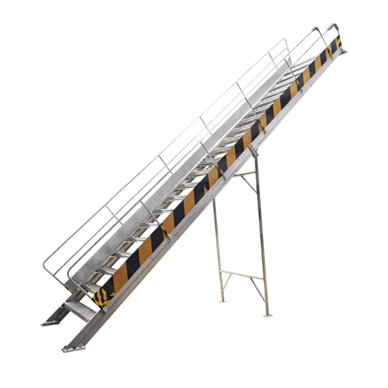 Lifting Aluminum Ladders Folding Multipurpose Aluminum with handrail