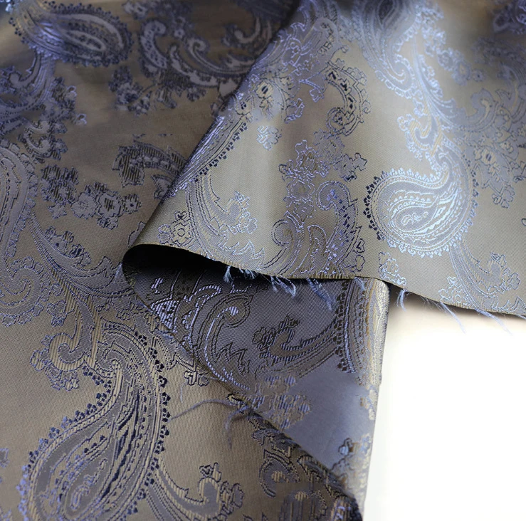 68D*120D Colorful Jacquard 90gsm Stocklots Customized Print 45% Viscose 55% Polyester Suit Lining Satin Fabric