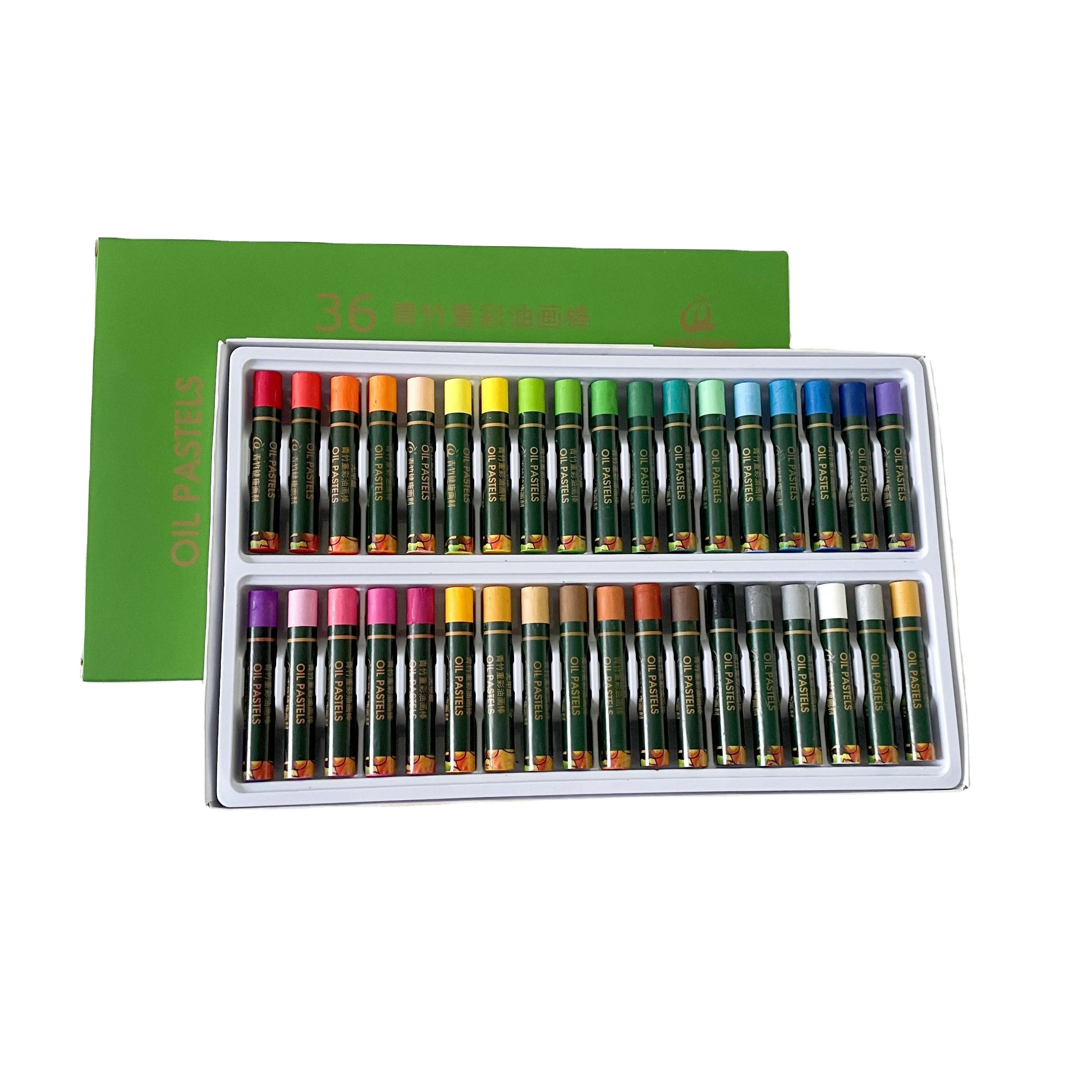 Chinjoo Non-Toxic Multicolor Heavy 36 48 Packs in a Box  Kids Oil Pastel Set For Painting and Drawing For Artist