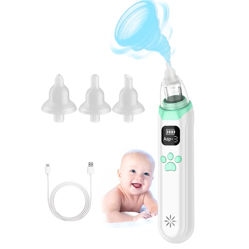 Nasal Aspirator Baby Soft Electronic Silicone Nose Cleaner Safe Electric Baby Nasal Aspirator