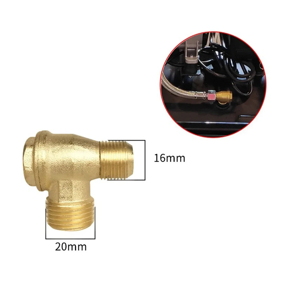 Air Compressor One-way Check Valve 2 Port Brass Male Threaded Check Valve Connector Tool For Air Compressor Valve