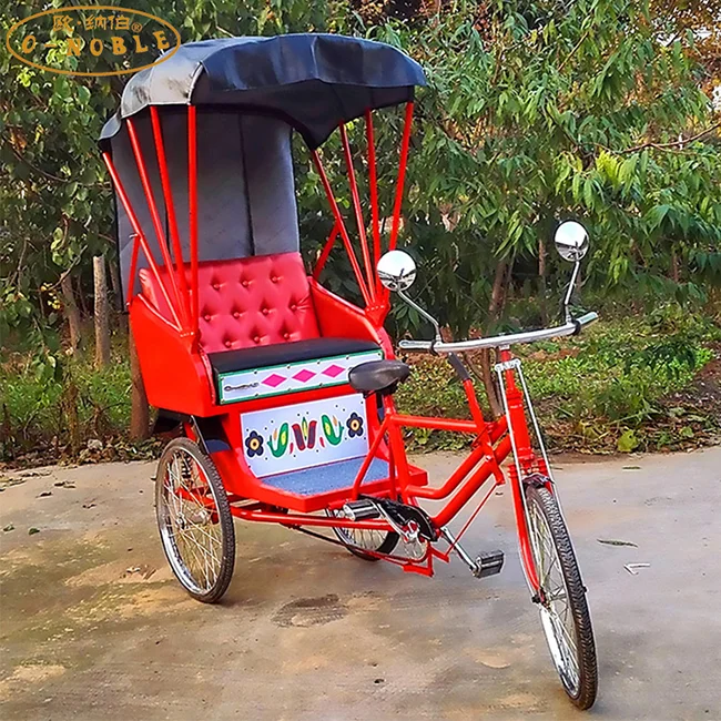 Classic electric tricycle Rickshaw Pedicab  tricycle human power
