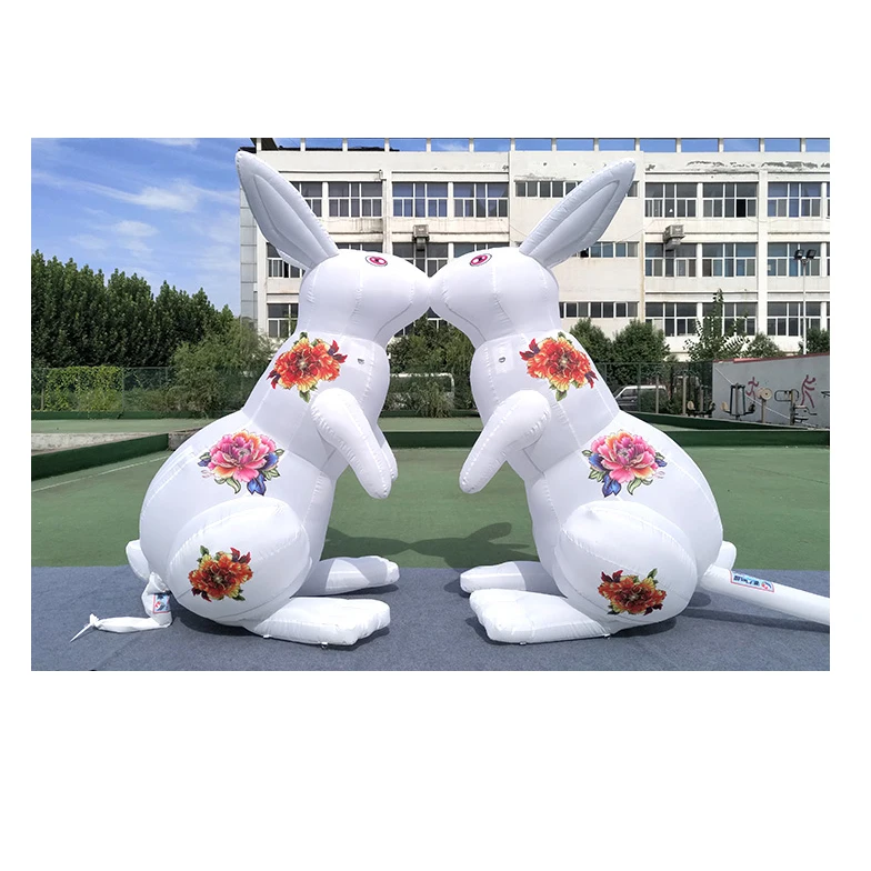 BOYI Cute Inflatable Cartoon rabbit magic rabbit festival decor custom inflatable mascots