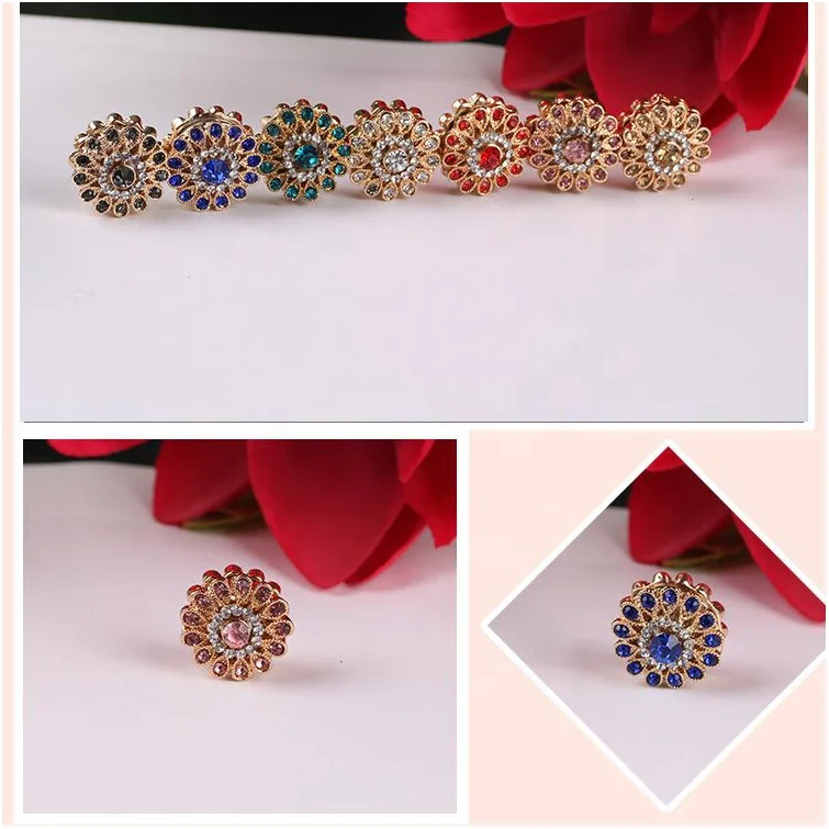 JYL Muslim Women Bling Crystal Magnetic Brooches Peacock Diamond Magnet Scarf Safety Pin Jewelry Hijab Pin