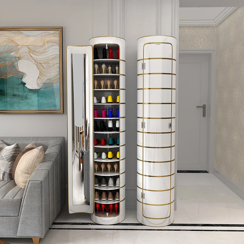 Best sale living room furniture modern revolving rotating shoe cabinet