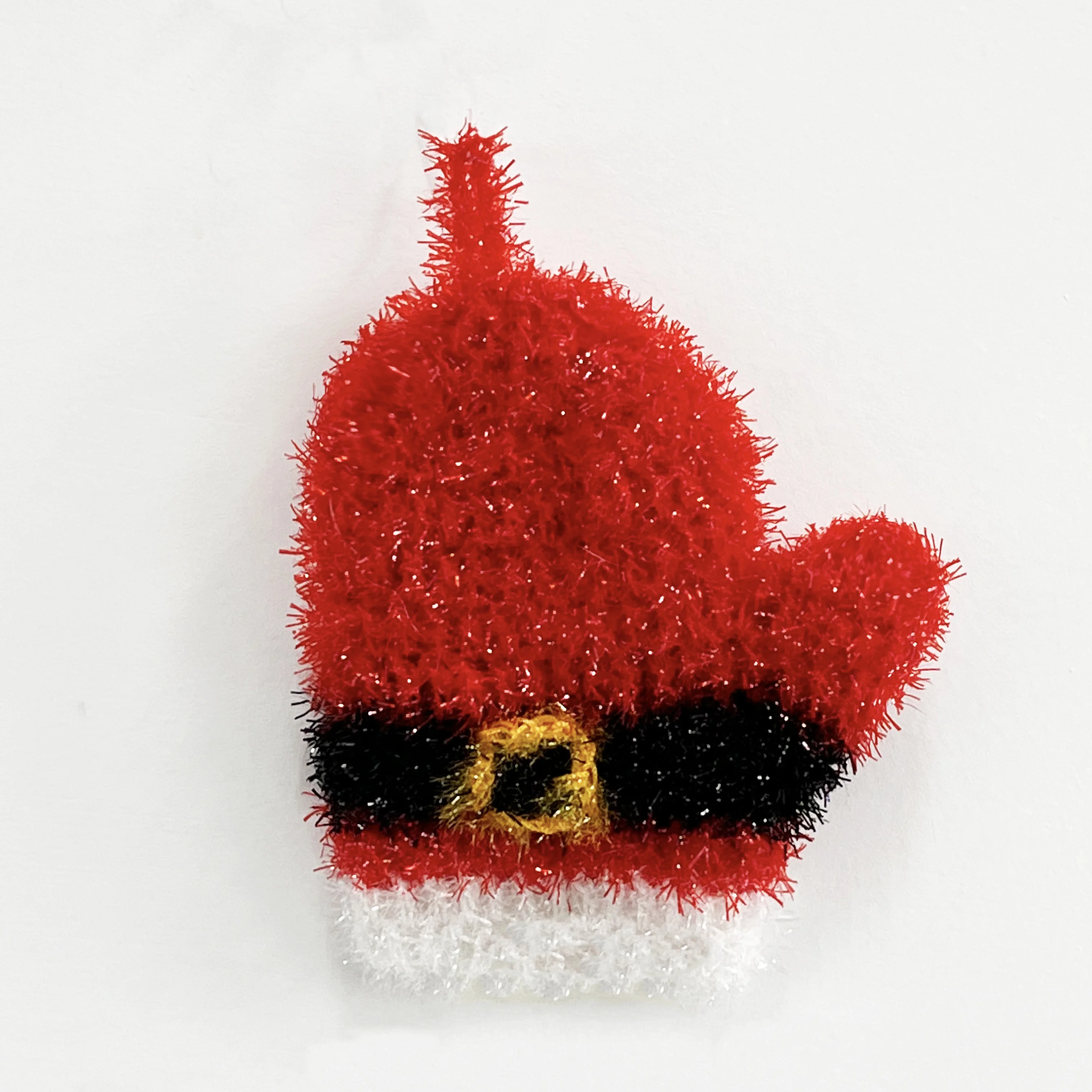 Christmas glove modeling acrylic kitchen cleaning rag dishcloth, easy to remove oil stains, non-sticky hands.