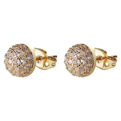 Korean Fashion Creative INS Small Fresh Triangle Zircon Stud Earrings Diamond Ball Earrings